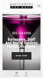 Mobile Screenshot of bartendersandmore.com