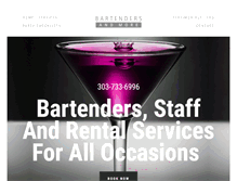 Tablet Screenshot of bartendersandmore.com